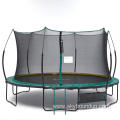 No Spring Trampoline 14ft with green spring pad